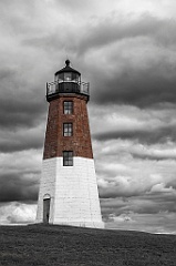 Storm Clouds Over Point Judith Lighthouse Tower